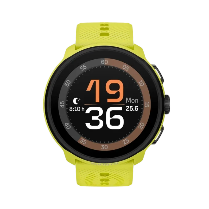 Suunto Run vert citron avec bracelet en silicone