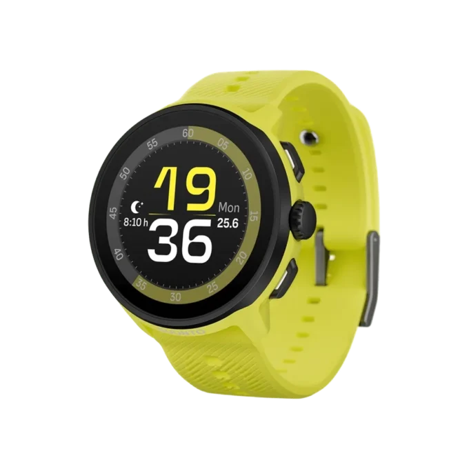 Suunto Run vert citron avec bracelet en silicone