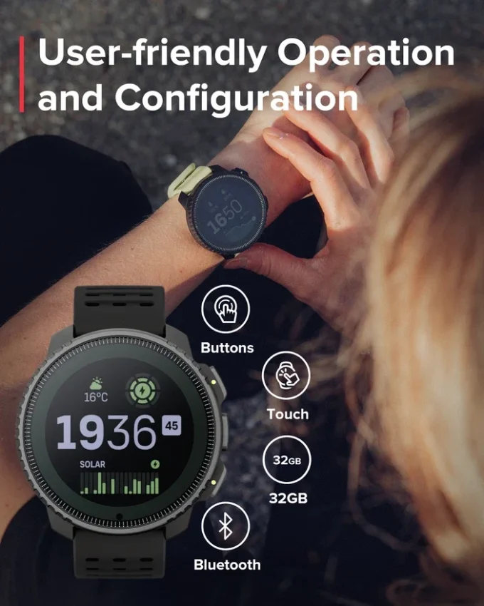 Suunto Vertical Solar All Black reconditionnée Suunto Vertical Solar All Black reconditionnée