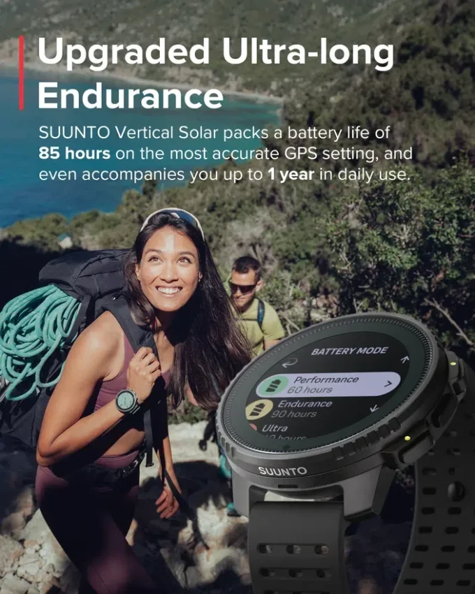Suunto Vertical Solar All Black reconditionnée Suunto Vertical Solar All Black reconditionnée
