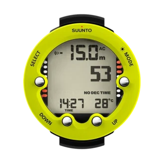 Suunto Zoop Novo Lime – ordinateur de plongée à grand écran facile à utiliser