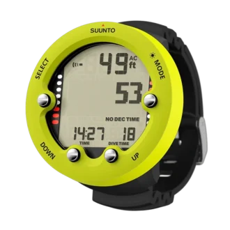 Suunto Zoop Novo Lime – ordinateur de plongée à grand écran facile à utiliser